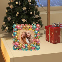 Load image into Gallery viewer, Acrylic Special Shape Christmas Gnome Table Top Diamond Painting Frame Kits