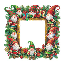 Load image into Gallery viewer, Acrylic Special Shape Christmas Gnome Table Top Diamond Painting Frame Kits