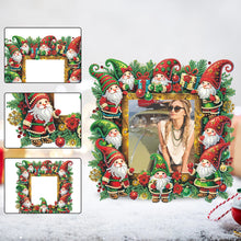 Load image into Gallery viewer, Acrylic Special Shape Christmas Gnome Table Top Diamond Painting Frame Kits