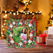 Load image into Gallery viewer, Acrylic Special Shape Christmas Gnome Table Top Diamond Painting Frame Kits