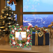 Load image into Gallery viewer, Acrylic Special Shape Christmas Gnome Table Top Diamond Painting Frame Kits