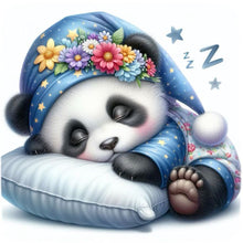 Load image into Gallery viewer, Diamond Painting - Full Round - Sleeping Panda (30*30CM)