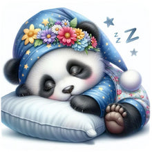 Load image into Gallery viewer, Diamond Painting - Full Round - Sleeping Panda (30*30CM)