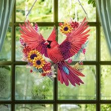 Load image into Gallery viewer, Acrylic DIY Diamond Painting Hanging Pendant Home Decor (Sunflower Cardinal)