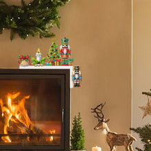 Load image into Gallery viewer, Wooden Christmas Nutcracker Diamond Painting Door Topper Decor Party Ornament