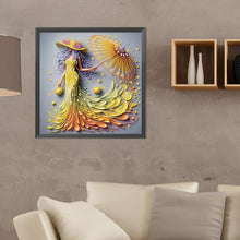 Load image into Gallery viewer, Diamond Painting - Partial Special Shaped - Elegant Girl (40*40CM)