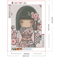 Load image into Gallery viewer, Diamond Painting - Full Round - Japanese Style Illustration Girl (30*40CM)