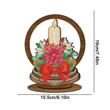 Load image into Gallery viewer, Wooden Christmas Table Top Diamond Painting Ornament Kits Xmas Home Decor (A)