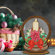 Load image into Gallery viewer, Wooden Christmas Table Top Diamond Painting Ornament Kits Xmas Home Decor (A)