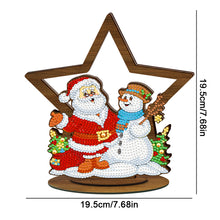 Load image into Gallery viewer, Wooden Christmas Table Top Diamond Painting Ornament Kits Xmas Home Decor (B)