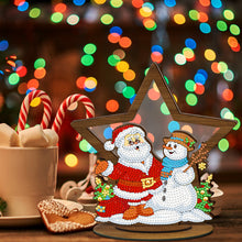 Load image into Gallery viewer, Wooden Christmas Table Top Diamond Painting Ornament Kits Xmas Home Decor (B)