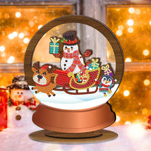 Load image into Gallery viewer, Wooden Christmas Table Top Diamond Painting Ornament Kits Xmas Home Decor (C)