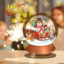Load image into Gallery viewer, Wooden Christmas Table Top Diamond Painting Ornament Kits Xmas Home Decor (C)