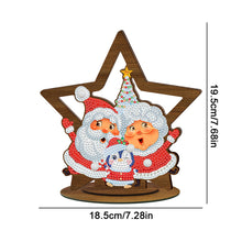Load image into Gallery viewer, Wooden Christmas Table Top Diamond Painting Ornament Kits Xmas Home Decor (D)