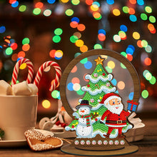 Load image into Gallery viewer, Wooden Christmas Table Top Diamond Painting Ornament Kits Xmas Home Decor (F)