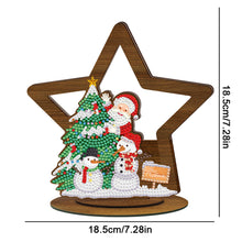 Load image into Gallery viewer, Wooden Christmas Table Top Diamond Painting Ornament Kits Xmas Home Decor (I)