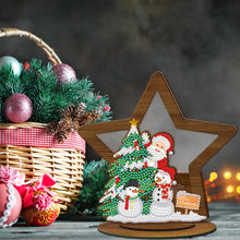 Load image into Gallery viewer, Wooden Christmas Table Top Diamond Painting Ornament Kits Xmas Home Decor (I)
