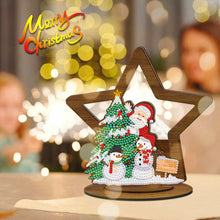 Load image into Gallery viewer, Wooden Christmas Table Top Diamond Painting Ornament Kits Xmas Home Decor (I)