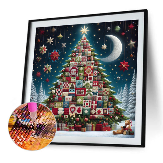 Diamond Painting - Full Round - Crescent Moon Christmas Tree (50*50CM)