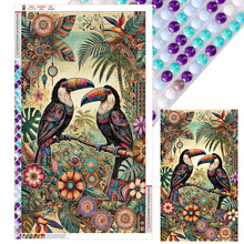 Load image into Gallery viewer, Diamond Painting - Full Round - Abstract Coconut Tree Toucan (50*85CM)