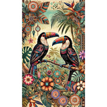 Load image into Gallery viewer, Diamond Painting - Full Round - Abstract Coconut Tree Toucan (50*85CM)