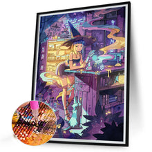 Load image into Gallery viewer, AB Diamond Painting - Full Round - Modern little witch (40*50CM)