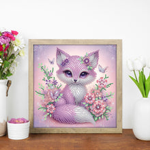 Load image into Gallery viewer, Diamond Painting - Partial Special Shaped - Fox (30*30CM)
