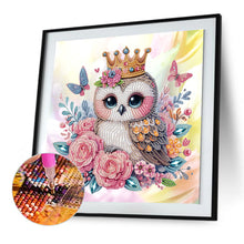 Load image into Gallery viewer, Diamond Painting - Partial Special Shaped - Owl (30*30CM)