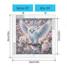 Load image into Gallery viewer, Diamond Painting - Partial Special Shaped - Owl (30*30CM)