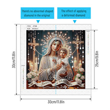 Load image into Gallery viewer, Diamond Painting - Partial Special Shaped - Our Lady of Jesus (30*30CM)