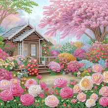 Load image into Gallery viewer, 4pcs Diamond Painting - Partial Special Shaped - Village House (40*40CM)
