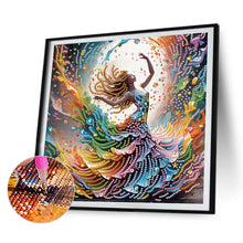 Load image into Gallery viewer, 9pcs Diamond Painting - Partial Special Shaped - Girl with skirt