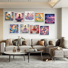 Load image into Gallery viewer, 9pcs Diamond Painting - Partial Special Shaped - Girl with skirt