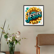 Load image into Gallery viewer, Diamond Painting - Full Round - Sunflower Jesus (30*30CM)
