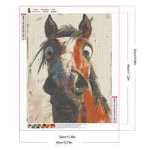 Load image into Gallery viewer, Diamond Painting - Full Round - Funny horse (40*50CM)
