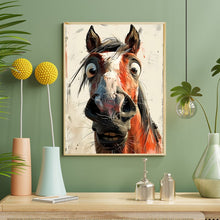 Load image into Gallery viewer, Diamond Painting - Full Round - Funny horse (40*50CM)