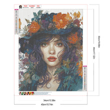 Load image into Gallery viewer, Diamond Painting - Full Round - Flower fantasy girl (40*50CM)