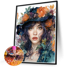 Load image into Gallery viewer, Diamond Painting - Full Round - Flower fantasy girl (40*50CM)
