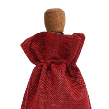 Load image into Gallery viewer, 2pcs Christmas Diamond Art Linen Wine Gift Bag Diamond Painting Red Wine Bag (B)