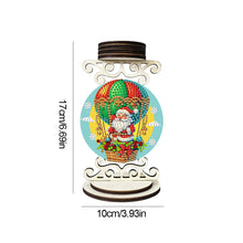Load image into Gallery viewer, Wooden Special Shaped Santa Claus 5D DIY Diamond Handmade Candlestick for Home