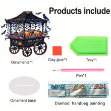 Load image into Gallery viewer, PET Halloween Pumpkin Car Desktop Diamond Art Kit Diamond Painting Desktop Decor