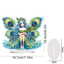 Load image into Gallery viewer, PET Elf Angel Girl Desktop Diamond Art Kits Diamond Painting Desktop Ornament