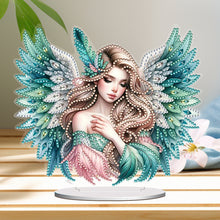 Load image into Gallery viewer, PET Elf Angel Girl Desktop Diamond Art Kits Diamond Painting Desktop Ornament