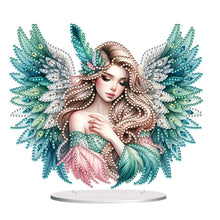 Load image into Gallery viewer, PET Elf Angel Girl Desktop Diamond Art Kits Diamond Painting Desktop Ornament