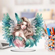 Load image into Gallery viewer, PET Elf Angel Girl Desktop Diamond Art Kits Diamond Painting Desktop Ornament