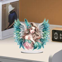 Load image into Gallery viewer, PET Elf Angel Girl Desktop Diamond Art Kits Diamond Painting Desktop Ornament