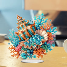 Load image into Gallery viewer, PET Beautiful Shells Desktop Diamond Art Kits Diamond Painting Desktop Ornament