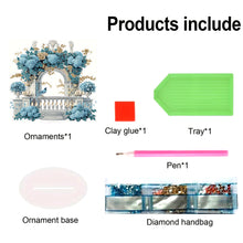 Load image into Gallery viewer, PET Courtyard Garden Desktop Diamond Art Kits Diamond Painting Desktop Ornament