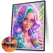 Load image into Gallery viewer, Diamond Painting - Full Round - Colorful girl (45*55CM)