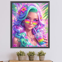 Load image into Gallery viewer, Diamond Painting - Full Round - Colorful girl (45*55CM)